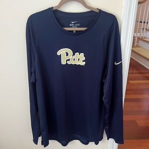 University of Pittsburgh Pitt Panthers Men’s Long Sleeve Nike Dri Fit Tee Shirt